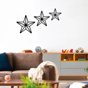 Image of Stars Black Decorative Metal Wall Accessory