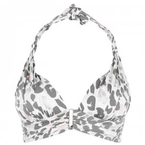 Image of Biba Icon Sophisticated Bikini Top - Grey Leopard