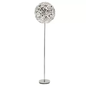 Image of Village At Home Loopal Floor Lamp - Chrome
