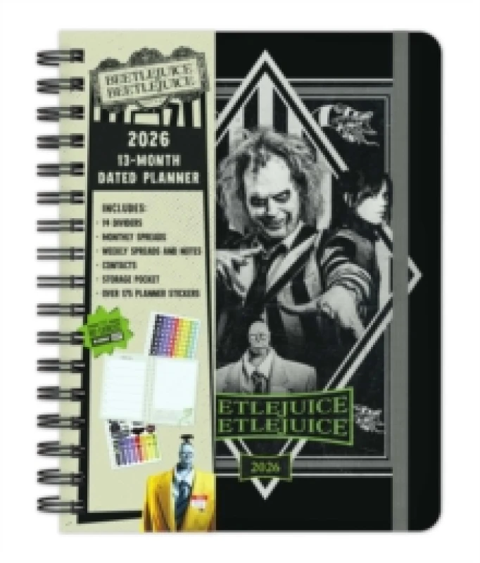 Image of 2026 Beetlejuice Beetlejuice 13-Month Weekly Planner Spiral bound