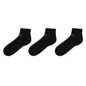 Image of Levis 3 Pack quarter Crew Socks - Black