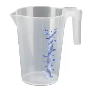 Image of PRESSOL Transparent measuring cup, 0.5 l, pack of 12, PP, with percentage scale