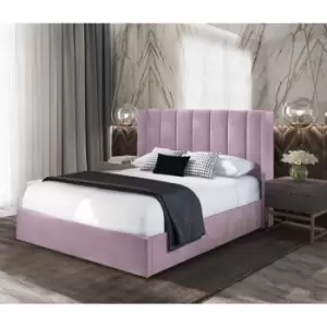 Image of Marilynn Bed Small Double Plush Velvet Pink