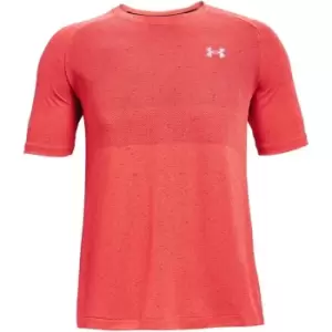 Image of Under Armour Seamless Run T Shirt Mens - Orange