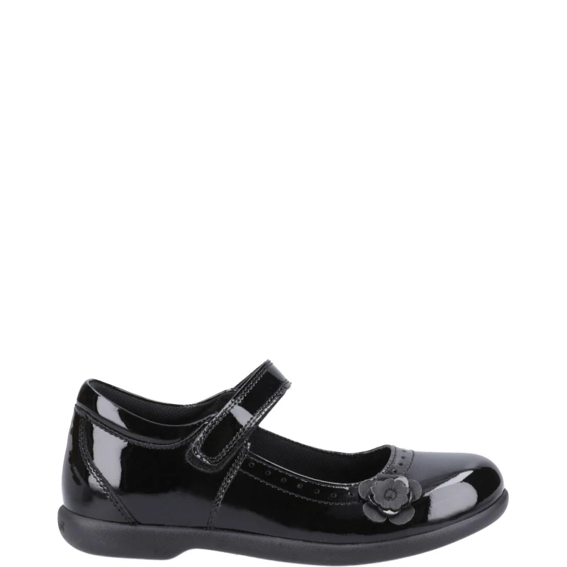 Image of Hush Puppies Bethany Patent Junior Shoe Black female 13 (32)