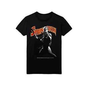Image of Bruce Springsteen - Winterland Ballroom Singing Unisex Medium T-Shirt - Black