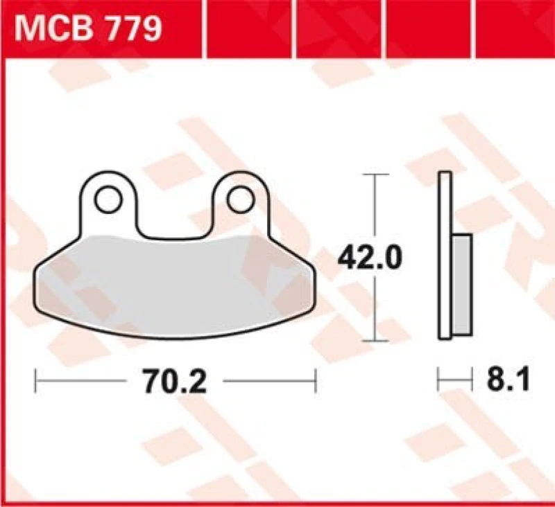 Image of TRW MCB779 Brake pad set Brake Pad Set,disc brake (402)