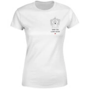 Image of Shih Tzu Look Good Womens T-Shirt - White - 3XL