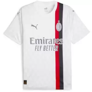Image of Puma AC Milan Away Shirt 2023 2024 Adults - White