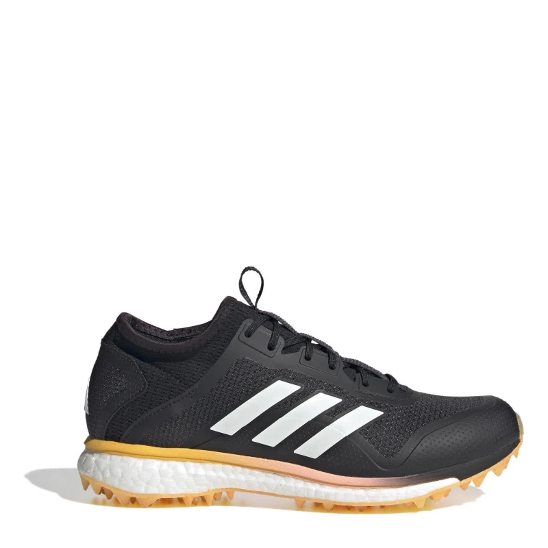 Image of adidas Womens Fabela X Empower Indoor Hockey Shoes Black/Met/Spark female 3.5 (36)