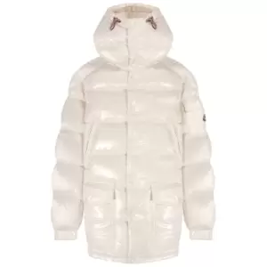 Image of Moncler Chiablese Short Down Jacket Milk White