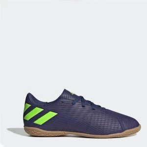 Image of adidas Nemeziz Messi 19.4 Junior Indoor Football Trainers - Indigo/Green