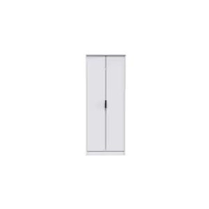 Image of Welcome Furniture Hirato Tall Plain Wardrobe - White Matt