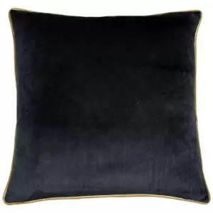 Image of Meridian Velvet Cushion Black/Gold