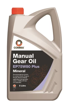 Image of Gear Oil EP75W80 Plus - 5 Litre EP75W80P5L COMMA