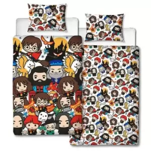 Image of Harry Potter Charm Duvet Cover Set (Single) (Multicoloured) - Multicoloured