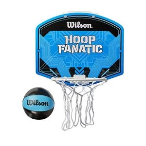 Image of Wilson Mens Fanatic Mini BSKT Hoop Basketball, Blue/Black, Uni