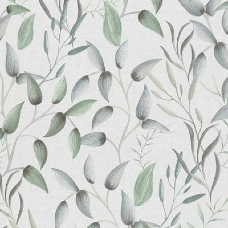 Image of As Creation Grey Green Flower Bulb Wallpaper Floral Botanical Textured Paste The Wall Vinyl