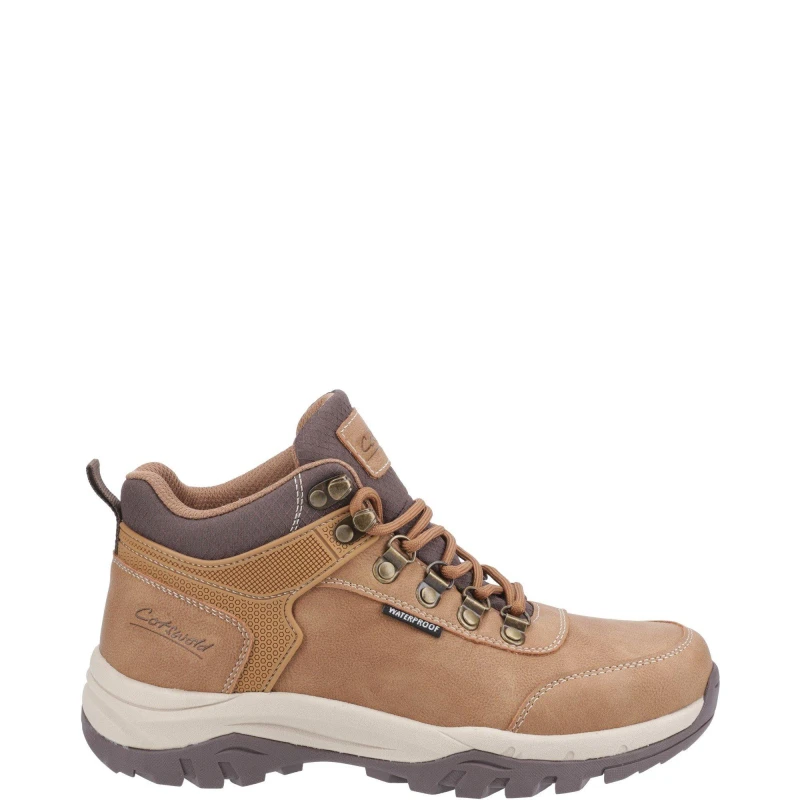 Image of Cotswold Overbury Hiking Boots Tan