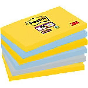 Image of Post-it Super Sticky Notes 127 x 76mm New York 6 Pieces of 90 Sheets