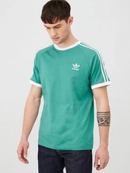 Image of Adidas Originals 3 Stripe California T-Shirt - Green
