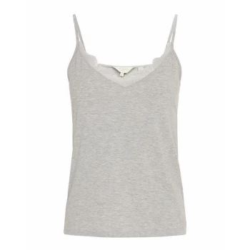 Image of Ted Baker Paygee Lace Detail Cami - GREY-MARL