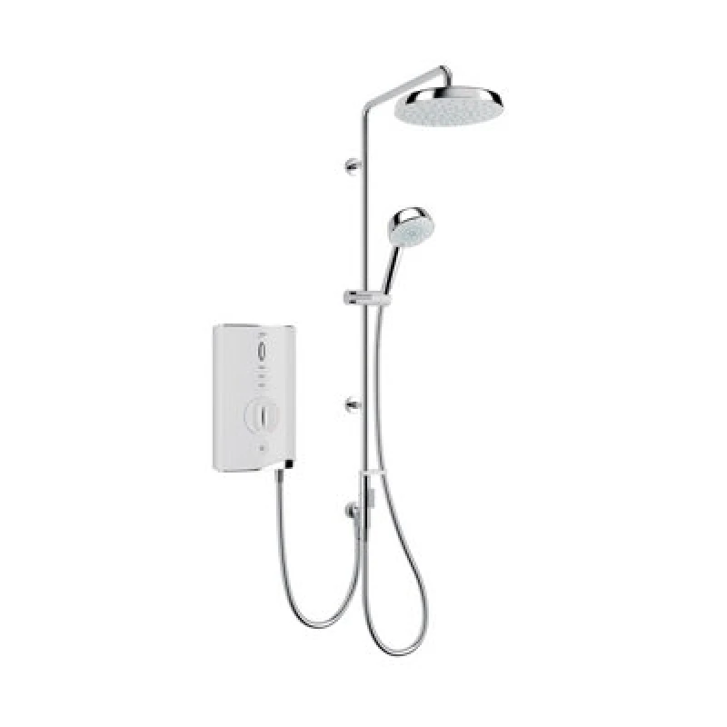 Image of Mira Sport Max Dual Outlet Gloss White Electric Shower, 10.8Kw