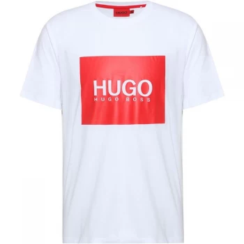 Image of Hugo Boss Dolive Large Logo T-Shirt White Size XL Men