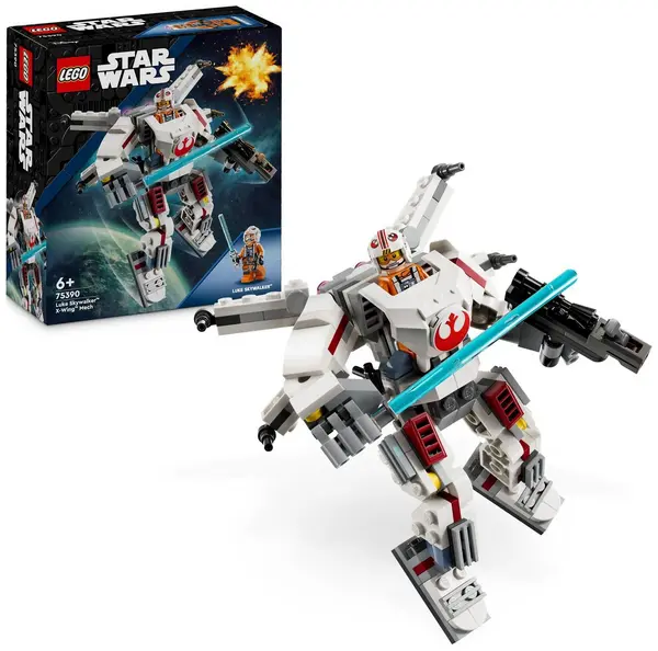Image of LEGO LEGO Star Wars Luke Skywalker X-Wing Mech Building Toy 75390
