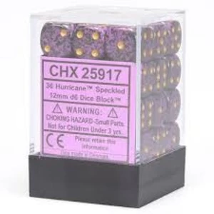Image of Chessex Speckled D6 Dice Set of 36 - Hurricane