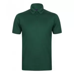 Image of Henbury Mens Stretch Microfine Pique Polo Shirt (M) (Bottle)