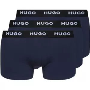 Image of Hugo 3 Pack Boxer Shorts - Blue