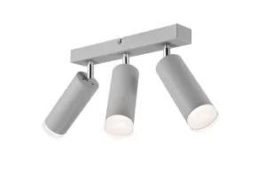 Image of Felix Adjustable Spotlight Bar Silver, 3x E27