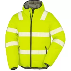 Image of Resultgenuinerecycled - Result Genuine Recycled Unisex Adult Ripstop Safety Jacket (l) (Fluorescent Yellow) - Fluorescent Yellow