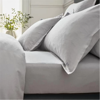 Image of Bedeck of Belfast Muro Fitted Sheet - Grey
