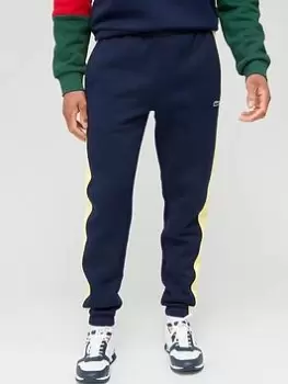 Image of Lacoste Side Stripe Joggers, Navy, Size 3XL, Men