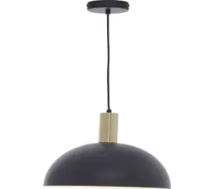 Image of INTERIORS by Premier Leni Pendant Ceiling Light - Black & White