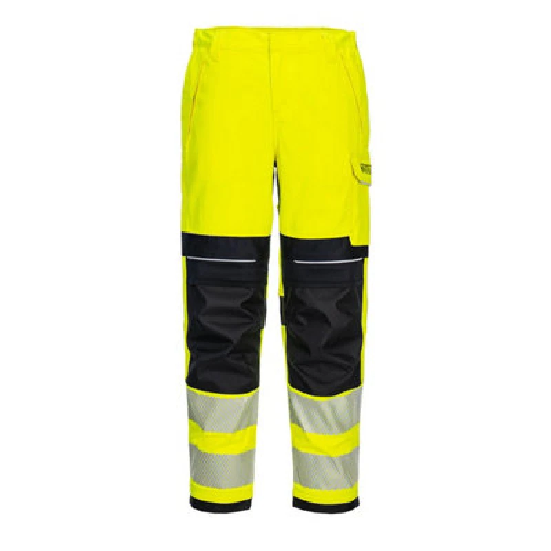 Image of Modflame PW3 FR Womens Hi Vis Flame Resistant Trousers FR409YBR32 Colour: Yellow / Black
