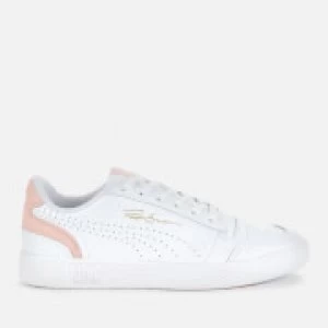 Image of Puma Womens Ralph Sampson Lo Perf Colourblock Trainers - Puma White/Peachskin - UK 3