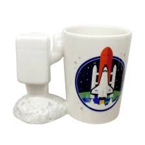 Image of Astronaut Spaceman Shaped Handle Mug with Decal