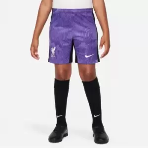 Image of Nike Liverpool Third Shorts 2023 2024 Juniors - Purple