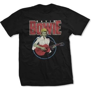 Image of David Bowie - Acoustic Bootleg Unisex Medium T-Shirt - Black