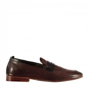 Image of H By Hudson Loafers - Tan Perf