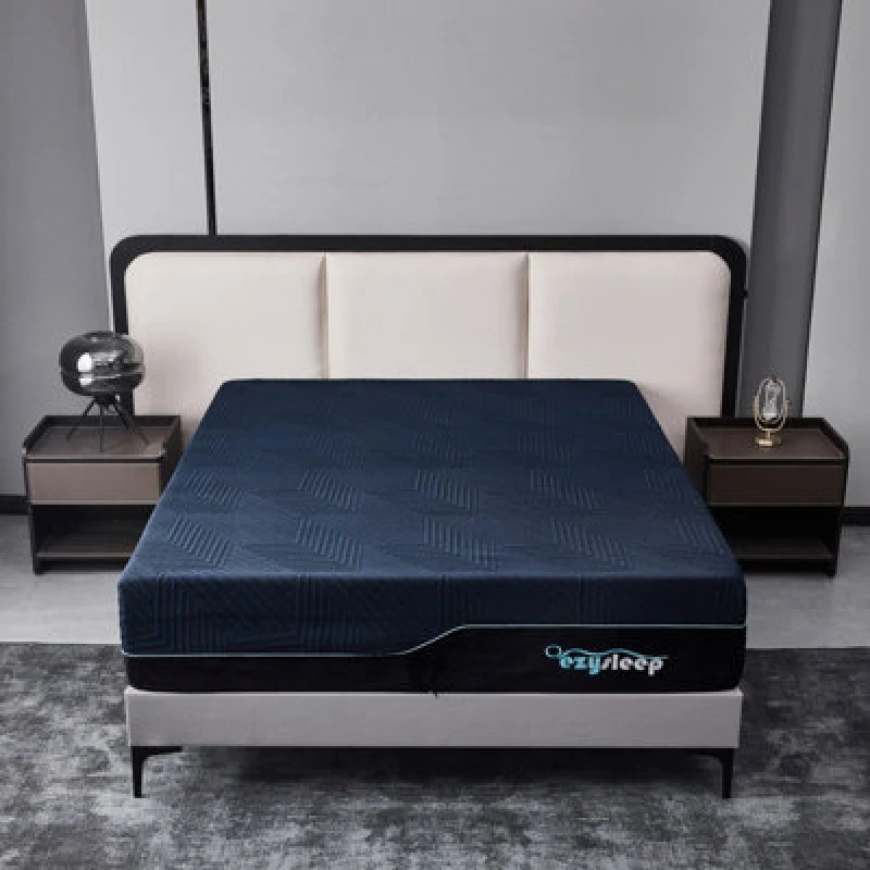 Image of Ezysleep Ezysleep 24cm Memory Foam Support Mattress - 5 Year Warranty in Blue Size: Small Single Blue Small Single Unisex 0721545407955