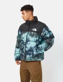 Image of The North Face Print Nuptse Jacket, Wasabi Ice Dye Print, Male, Jackets & Outerwear, NF0A5IX49571