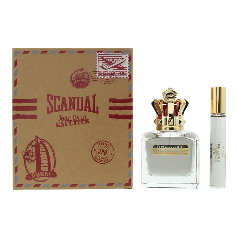 Image of Jean Paul Gaultier Scandal Pour Homme Gift Set 100ml Eau de Toilette + 10ml EDT
