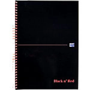 Image of OXFORD Black n' Red Wirebound Softcover Notebook Ruled A4 100 Pages