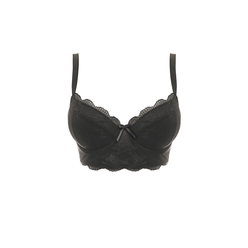 Image of Freya Fancies Underwired Longline Bra BLK Black female 36E