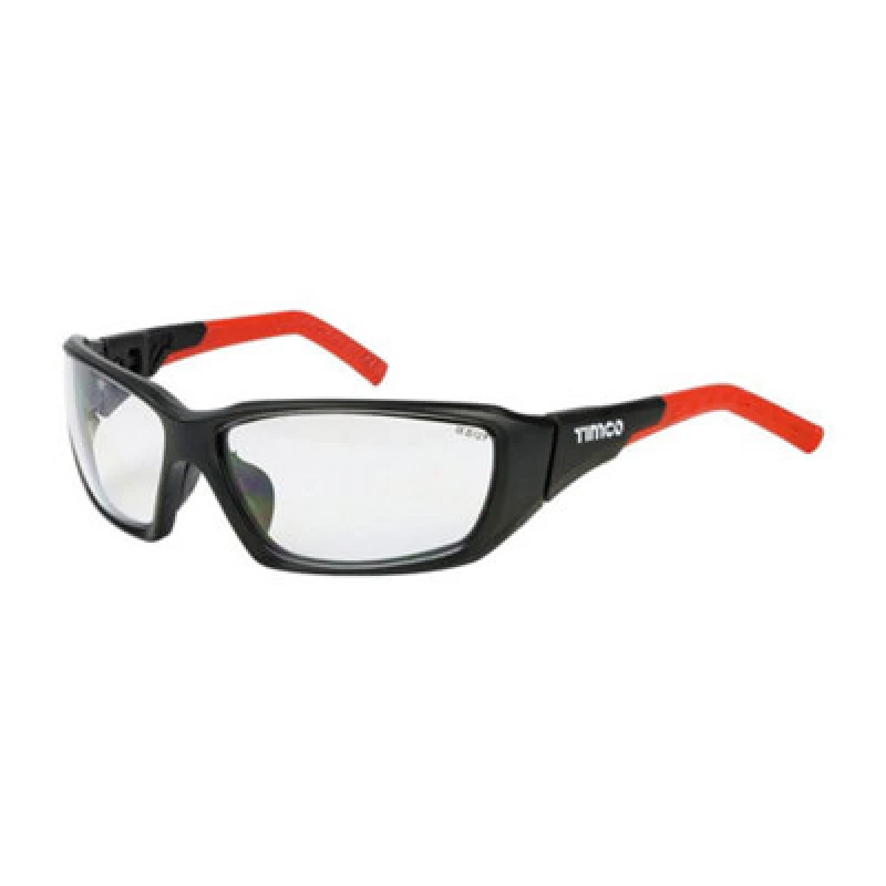 Image of Timco Sports Style Safety Glasses - With Adjustable Temples - Clear (Size One Size - 1 Each) Clear