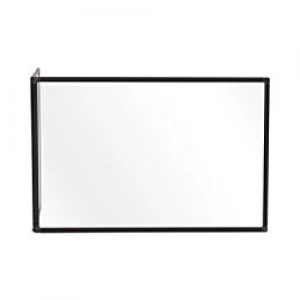 Image of Bi-Office Maya Duo Acrylic Board with Black Frame 900 x 600 mm + 450 x 600 mm Pack of 2